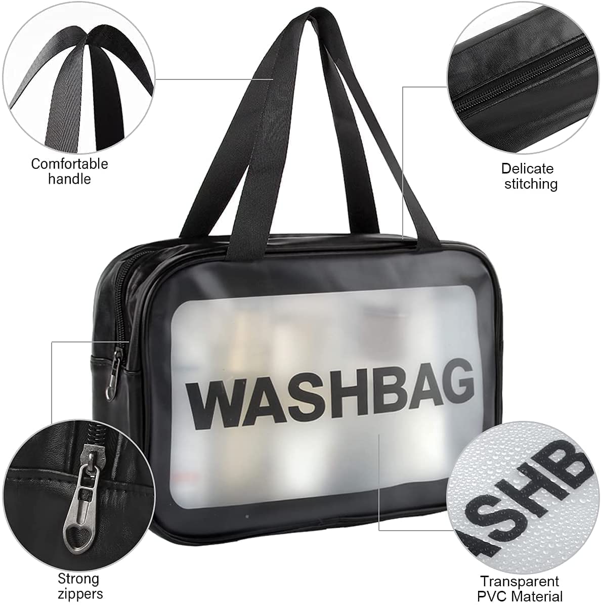 RAIYARAJ 3-Piece Travel Makeup Pouch Set - Waterproof Cosmetic Organizer Bag for Women, Portable Toiletry Case with Multiple Compartments - Perfect for Travel, Gym, and Bathroom Storage