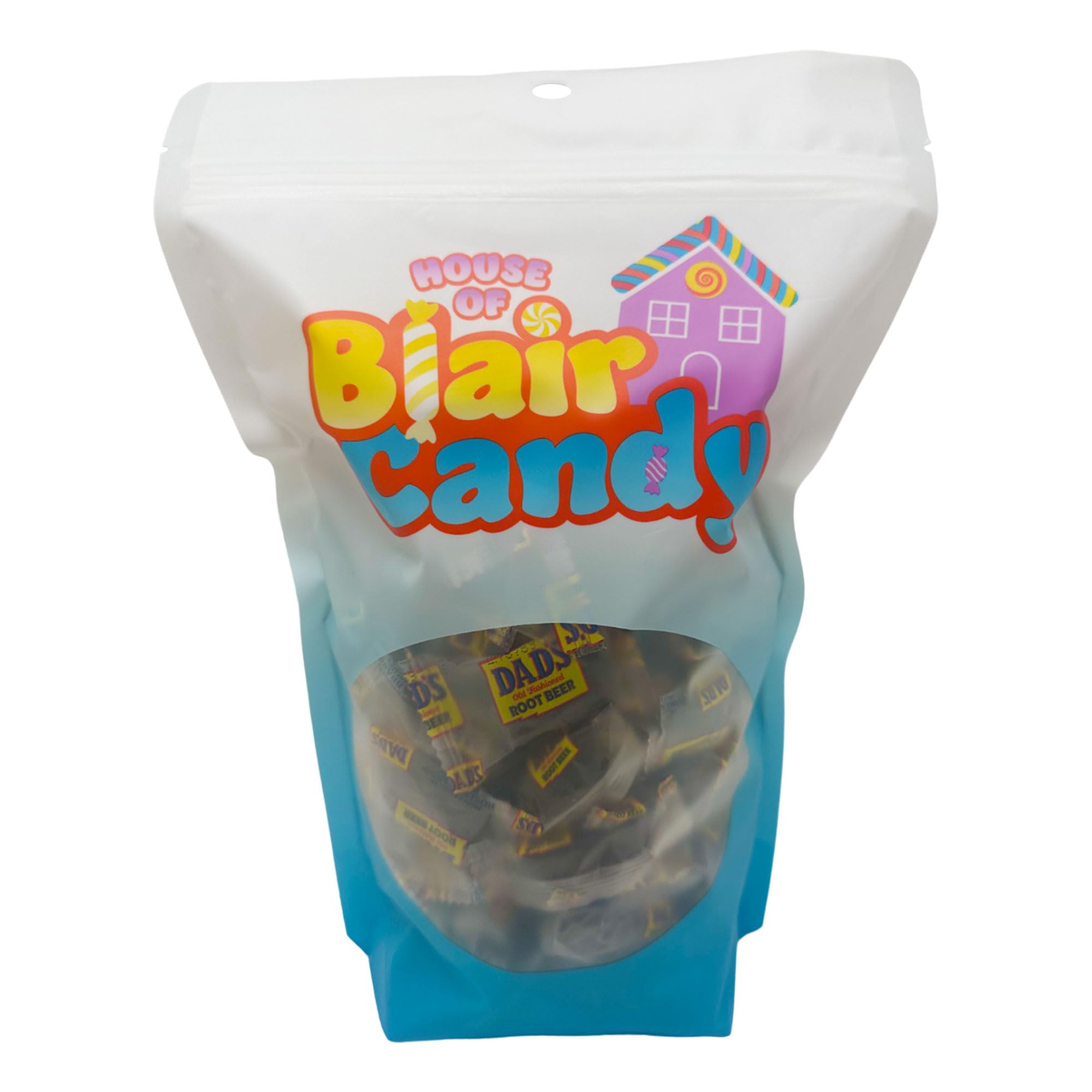 Dad's Root Beer Barrels Hard Candy - 2LB Bulk Resealable Bag (Approx. 100 Pieces) - Old Fashioned Individually Wrapped Classic Candy in Beer Barrel Shape - Perfect for Parties, Gifts & Nostalgic Treats