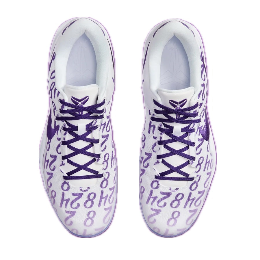 Nike Kobe VIII Protro Basketball Shoes - Court Purple & White | High-Performance Court Sneakers for Men | Perfect for Indoor & Outdoor Basketball Games, Training, and Streetwear Fashion