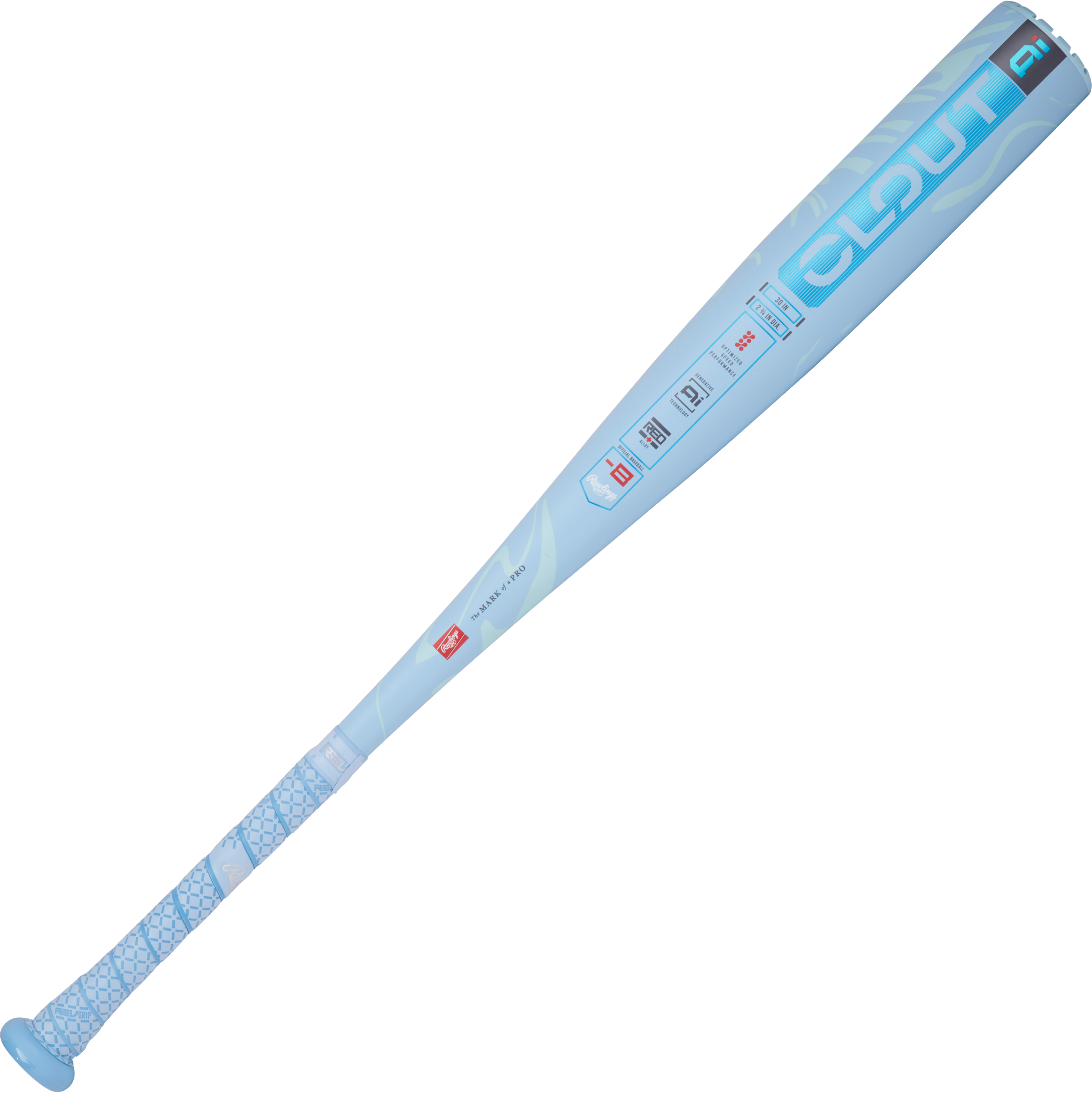 Rawlings Clout Ai USSSA Baseball Bat -8oz Youth & Adult Size for Fastpitch & Slowpitch Games - Perfect for Training, Tournaments & Backyard Play