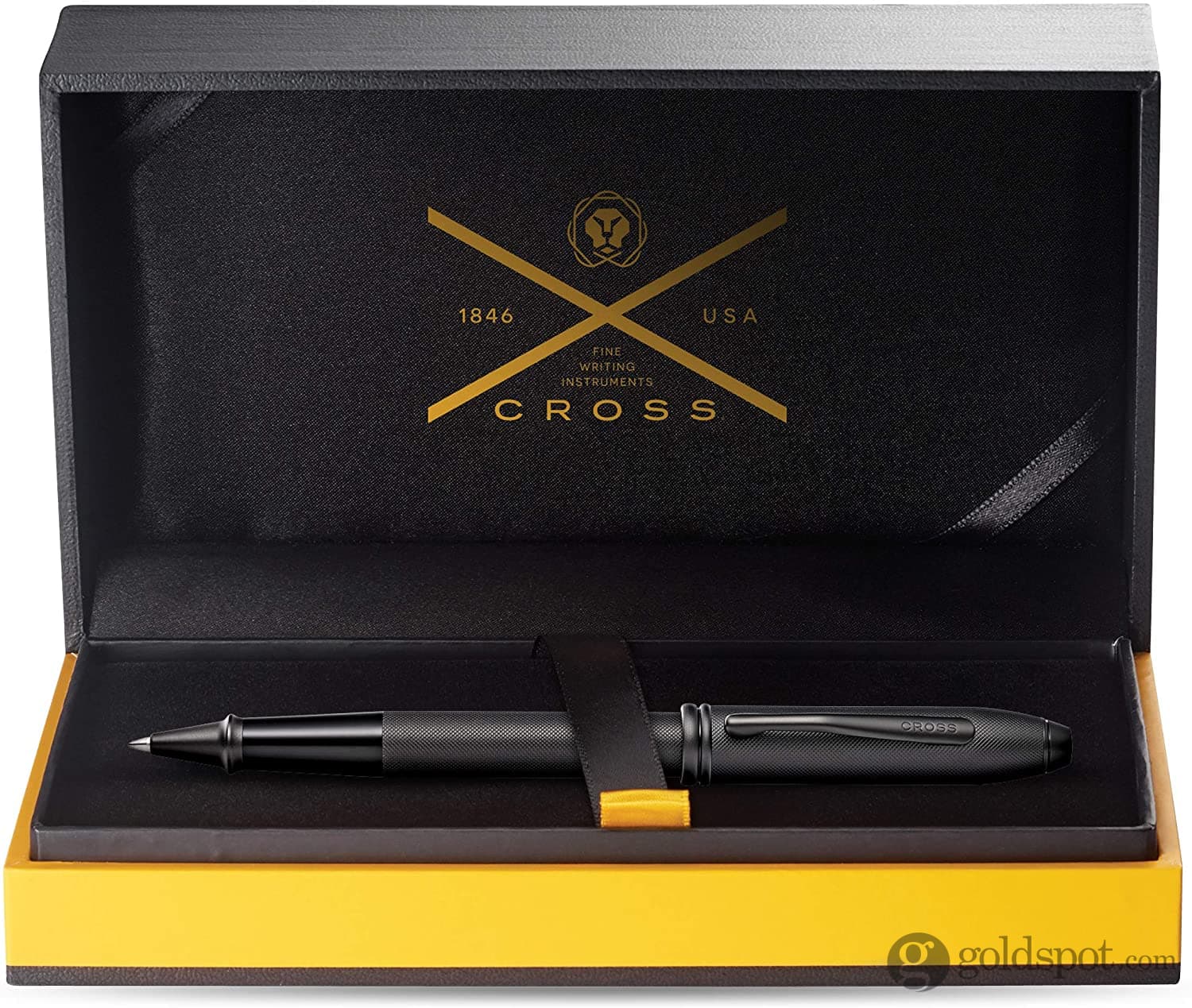 Cross Townsend Black Micro Knurl Ballpoint Pen - Premium Writing Instrument for Business, Gifts & Everyday Use