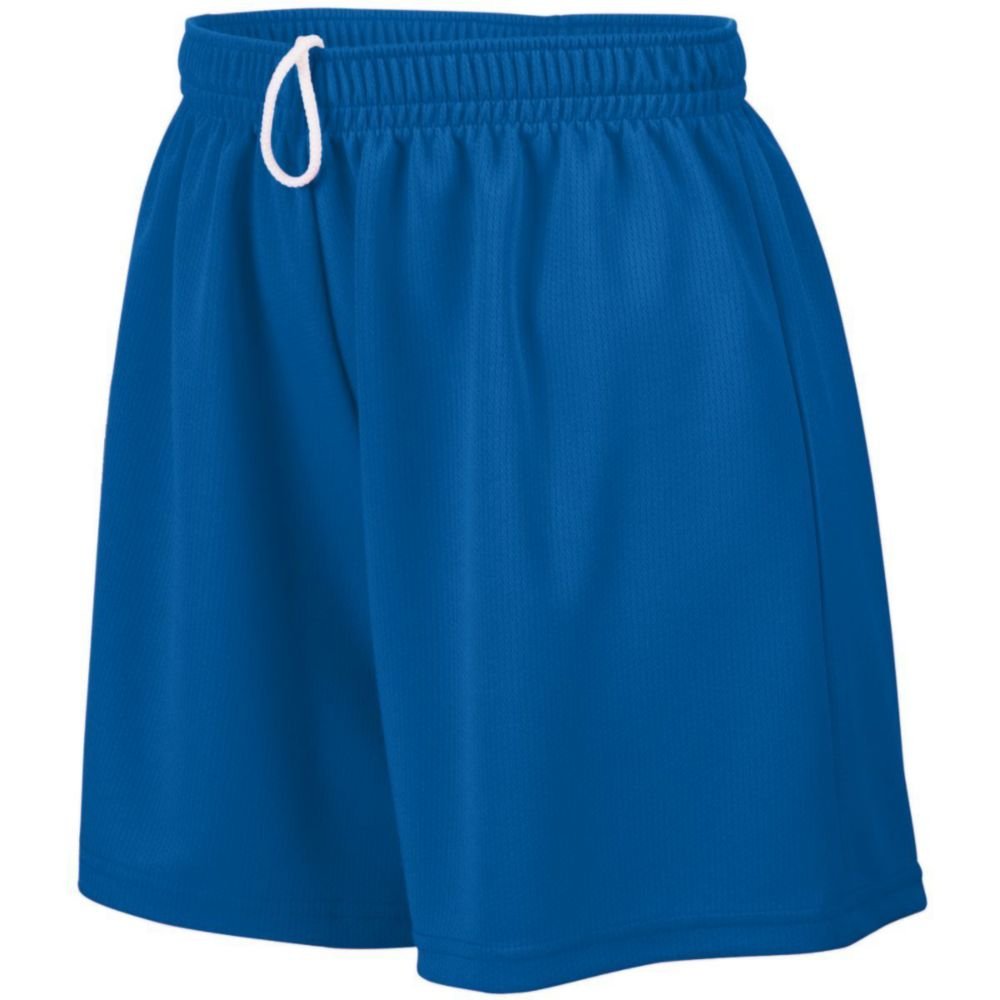 Women's Breathable Mesh Shorts - Quick Dry, Moisture Wicking, Royal Blue, Size Large - Perfect for Running, Yoga & Summer Workouts