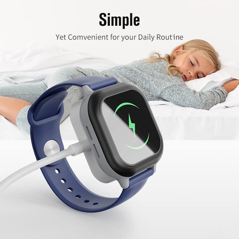 Gizmo Watch 2 Charging Dock - Fast Charger with 5ft Cable | White Color | Perfect for Kids' Smartwatch Charging at Home, School & Travel
