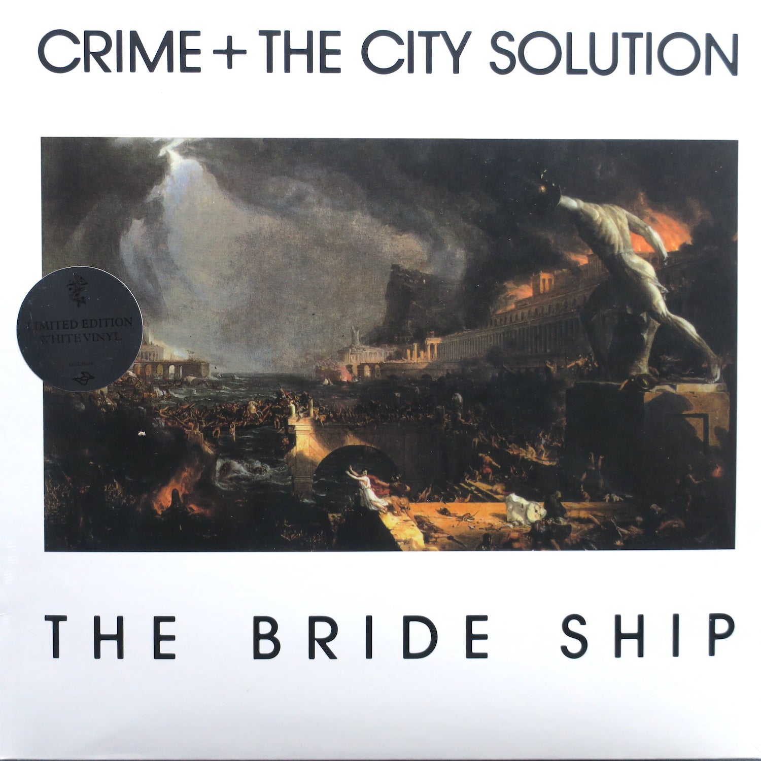 CRIME & THE CITY SOLUTION 'The Bride Ship' WHITE Vinyl LP (1989 Australian Alternative Rock) - Perfect for Vinyl Collectors & Alternative Music Lovers