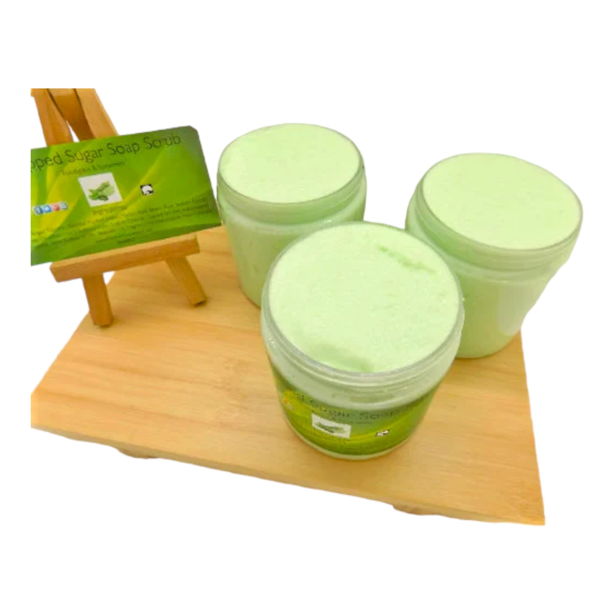 Whipped Sugar Soap & Exfoliating Body Scrub - Moisturizing Sugar Cookies Scented Bath & Shower Soap for Soft, Smooth Skin | Perfect for Spa Day, Gift Sets & Self-Care Routine