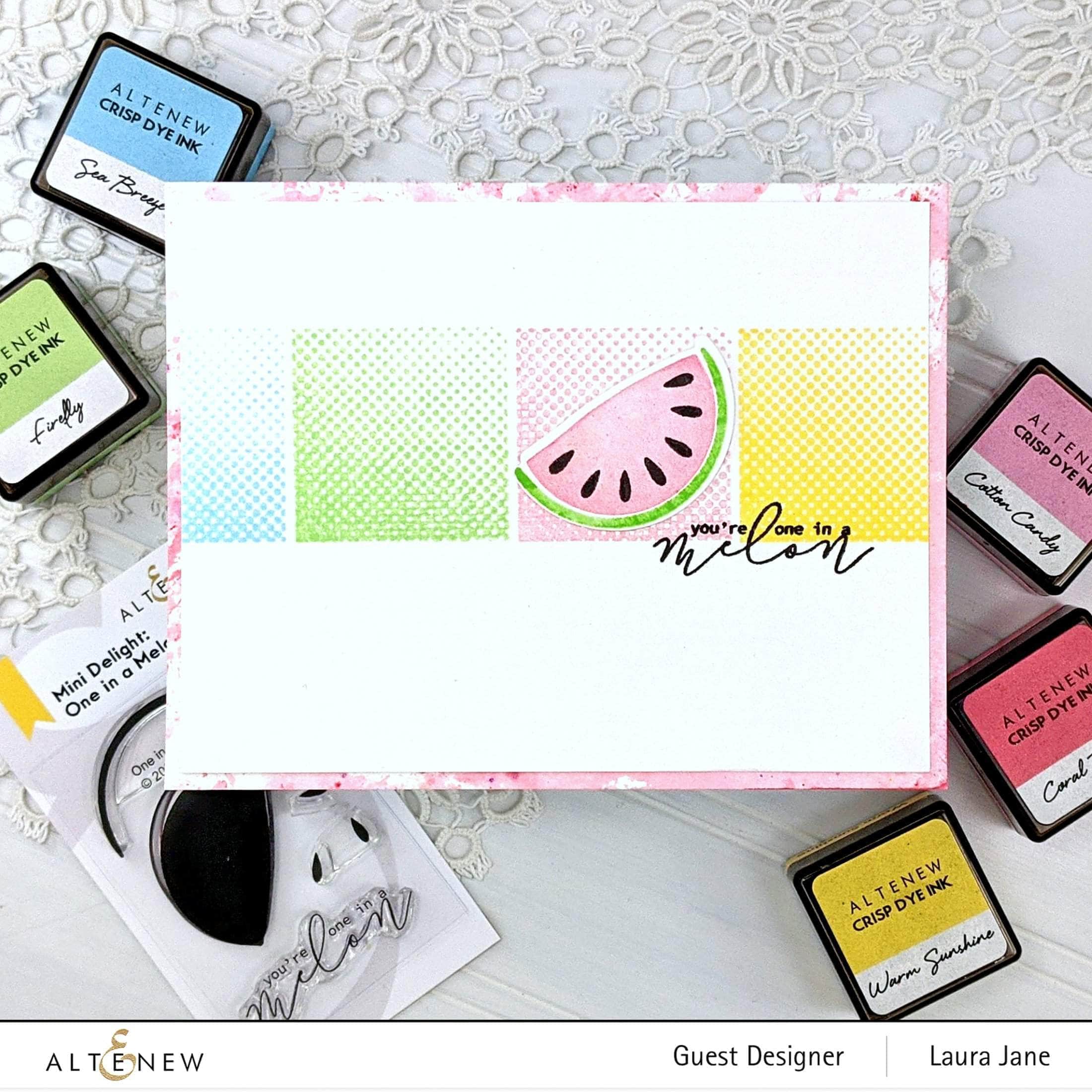 Mini Delight Watermelon Stamp & Die Set for Scrapbooking, Card Making, DIY Crafts - Perfect for Summer Invitations & Party Decorations