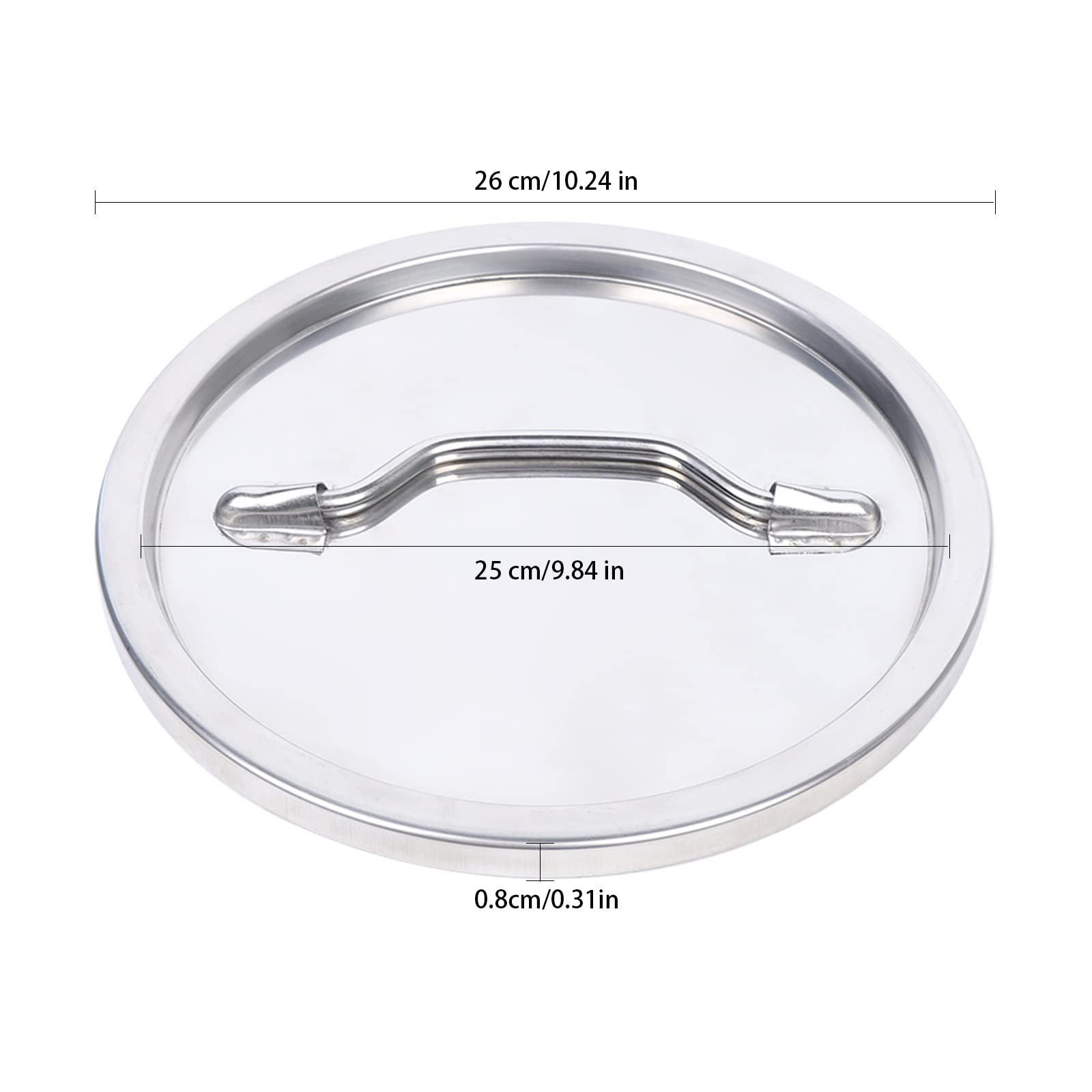 Universal Stainless Steel Milk Bucket Lid 10.24