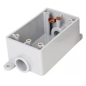 FSC Certified PVC Single Gang Electrical Box - Durable & Weatherproof for Indoor/Outdoor Wiring Projects