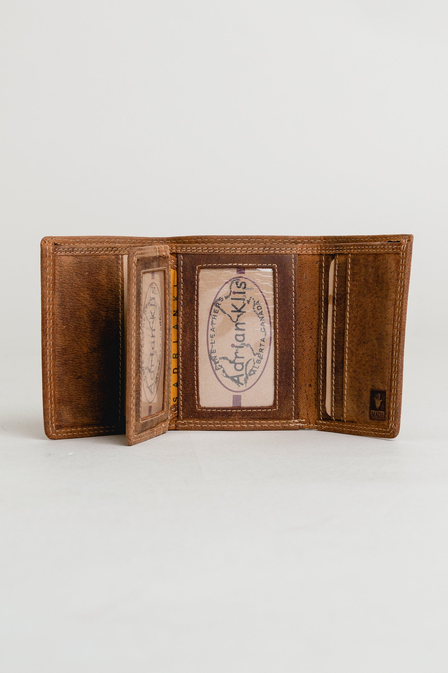 Premium Adrian Klis 224 Trifold Wallet - Genuine Buffalo Leather for Men - Ideal for Everyday Carry, Business & Travel
