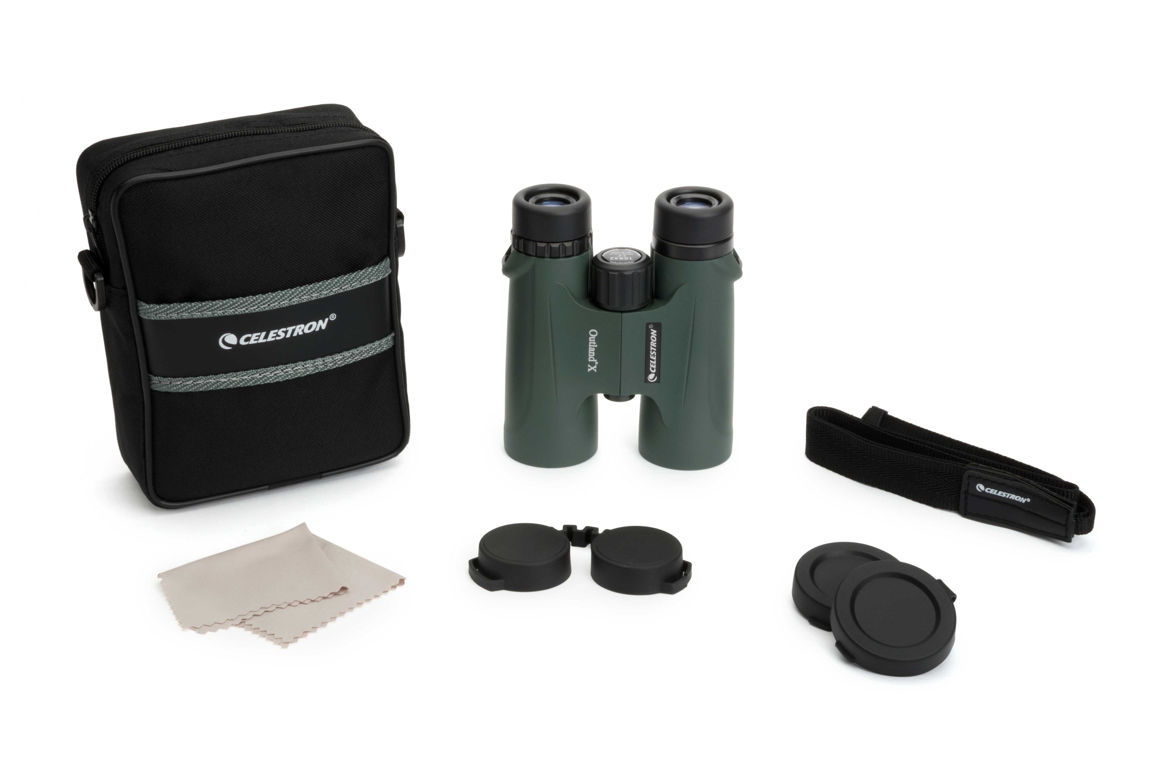 Outland X 10x42mm Roof Prism Binoculars - High Power Green Lens for Hunting, Bird Watching & Outdoor Adventures