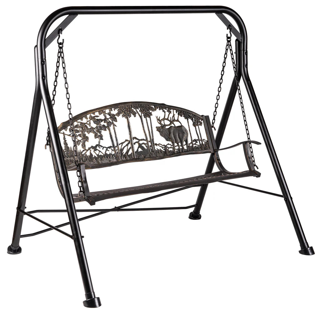 Premium Outdoor Elk Swing - Durable & Weather-Resistant for Backyard, Garden, and Patio Relaxation | Perfect for Family Fun, Camping, and Outdoor Adventures