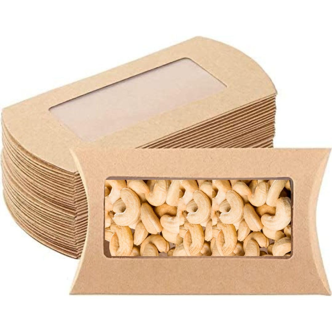 20 Pcs Small Brown Decorative Folding Paper Gift Boxes for Chocolates, Dry Fruits - Christmas, New Year, Pooja, Party Favor Packaging - Elegant Gift Wrapping for Holidays, Weddings & Special Occasions