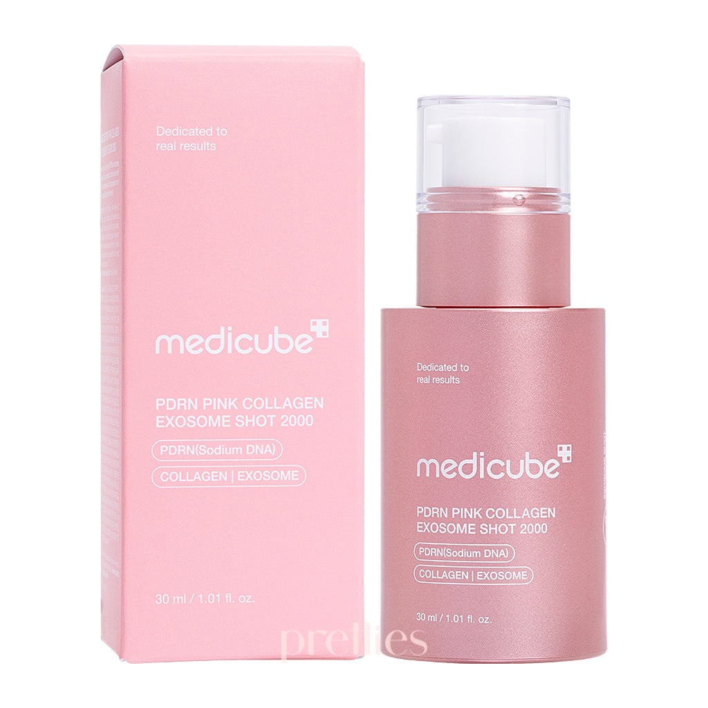 Medicube PDRN Pink Exosome Shot Serum 2000 - 30ml Anti-Aging Face Serum for Wrinkles & Hydration | Perfect for Night Skincare Routine & Daily Moisturizing