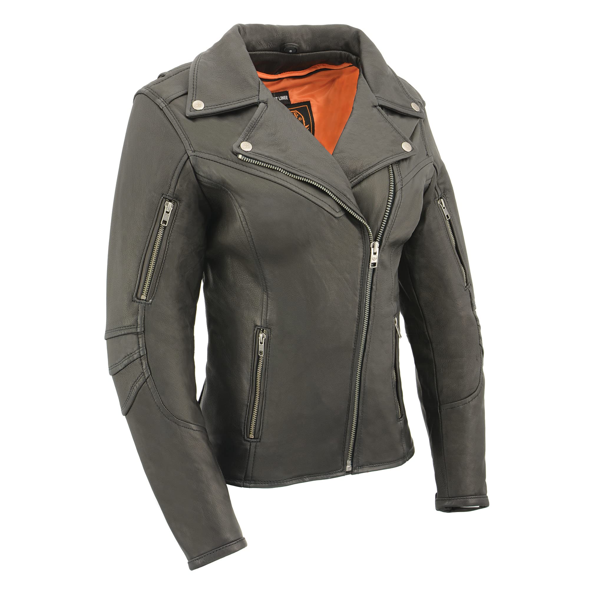 Milwaukee Leather Women's Lightweight Long Biker Jacket MLL2581 - Beltless & Vented Design for Comfort - Perfect for Motorcycle Riding & Casual Outfits