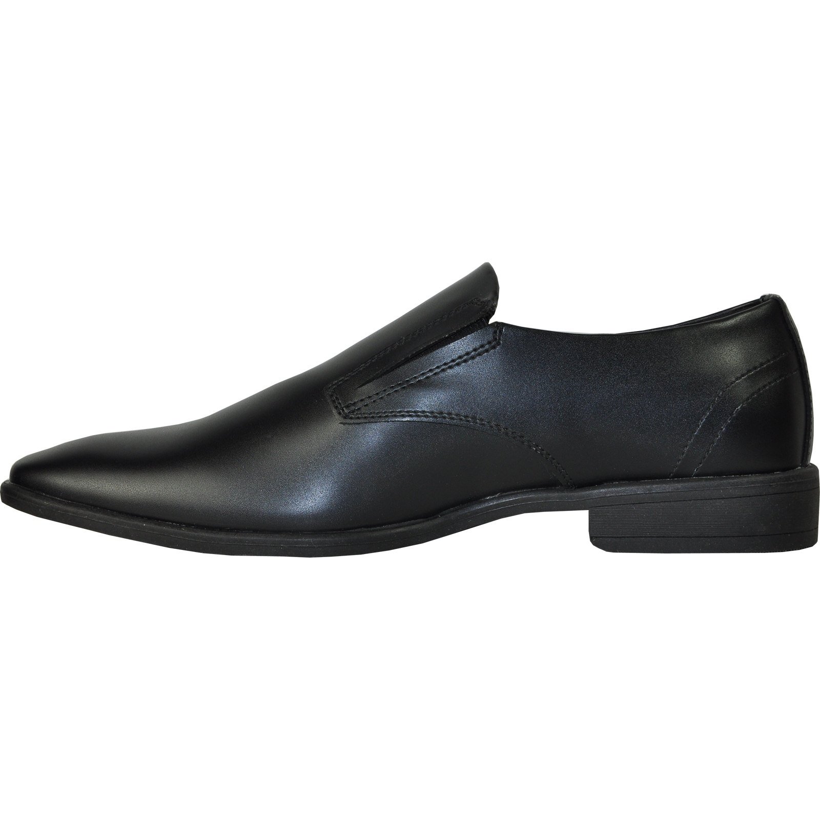 VANGELO Men's Tux-4 Dress Loafers - Black Matte Formal Shoes for Tuxedo, Prom & Wedding | Comfortable Slip-On Shoes for Business, Office & Special Occasions