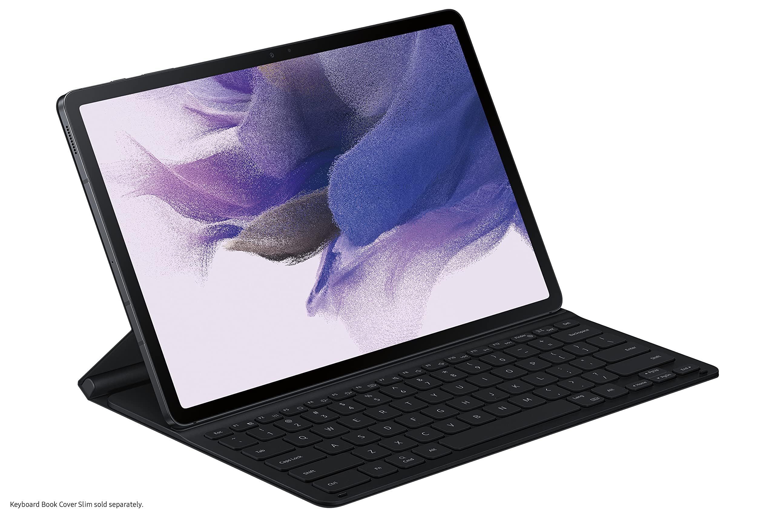 Samsung Galaxy Tab S8+/S7 FE/S7+ Lite Keyboard Case - Slim Protective Cover with Large Keys, S Pen Holder, Ultra Lightweight & Durable (US Version, Black) - Perfect for Work, Study & Travel