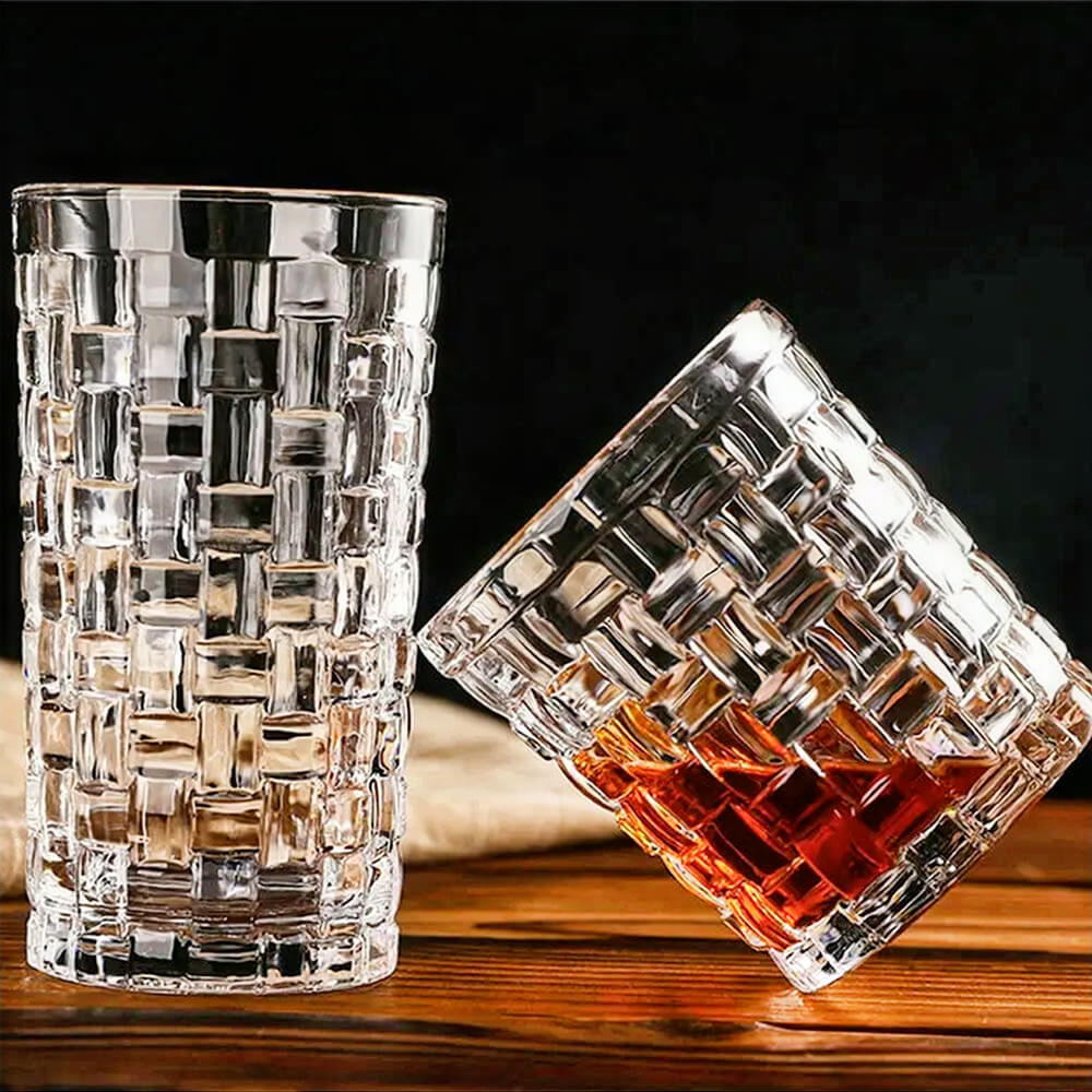 Colorado Old Fashioned Whiskey Glasses Set of 4 - Heavy Base Classic Cocktail Glasses for Bourbon, Scotch & Whiskey - Perfect for Home Bar, Gifts & Entertaining