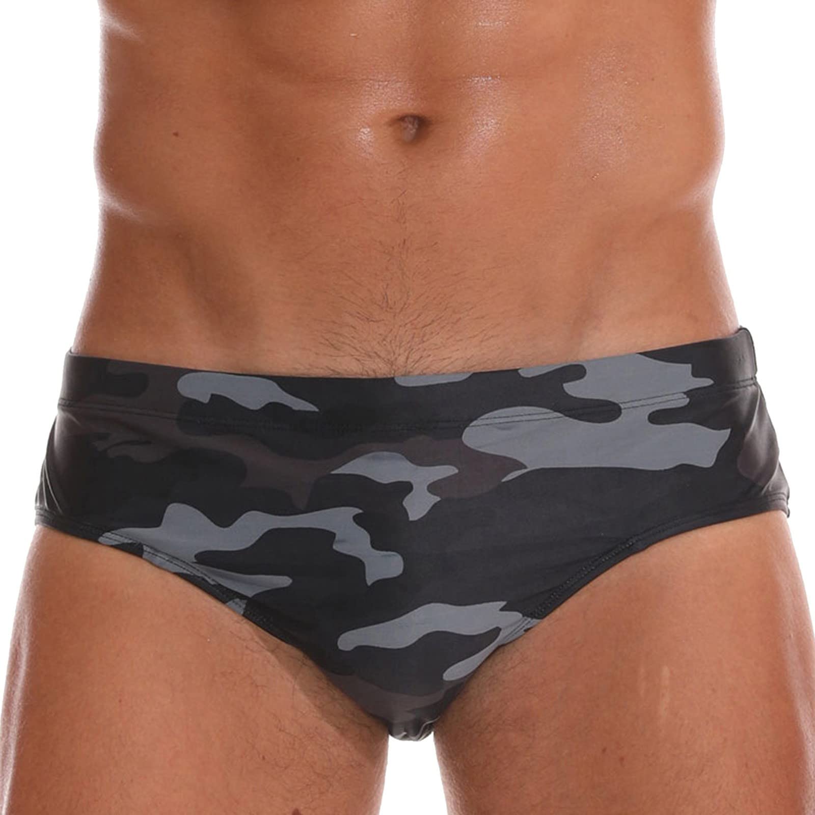 **Men's Swim Trunks 16 Inch - Quick Dry Swim Shorts for Racing, Spa & Beach - Low Waist Sexy Swimwear for Men - Perfect for Swimming, Surfing & Poolside Relaxation**