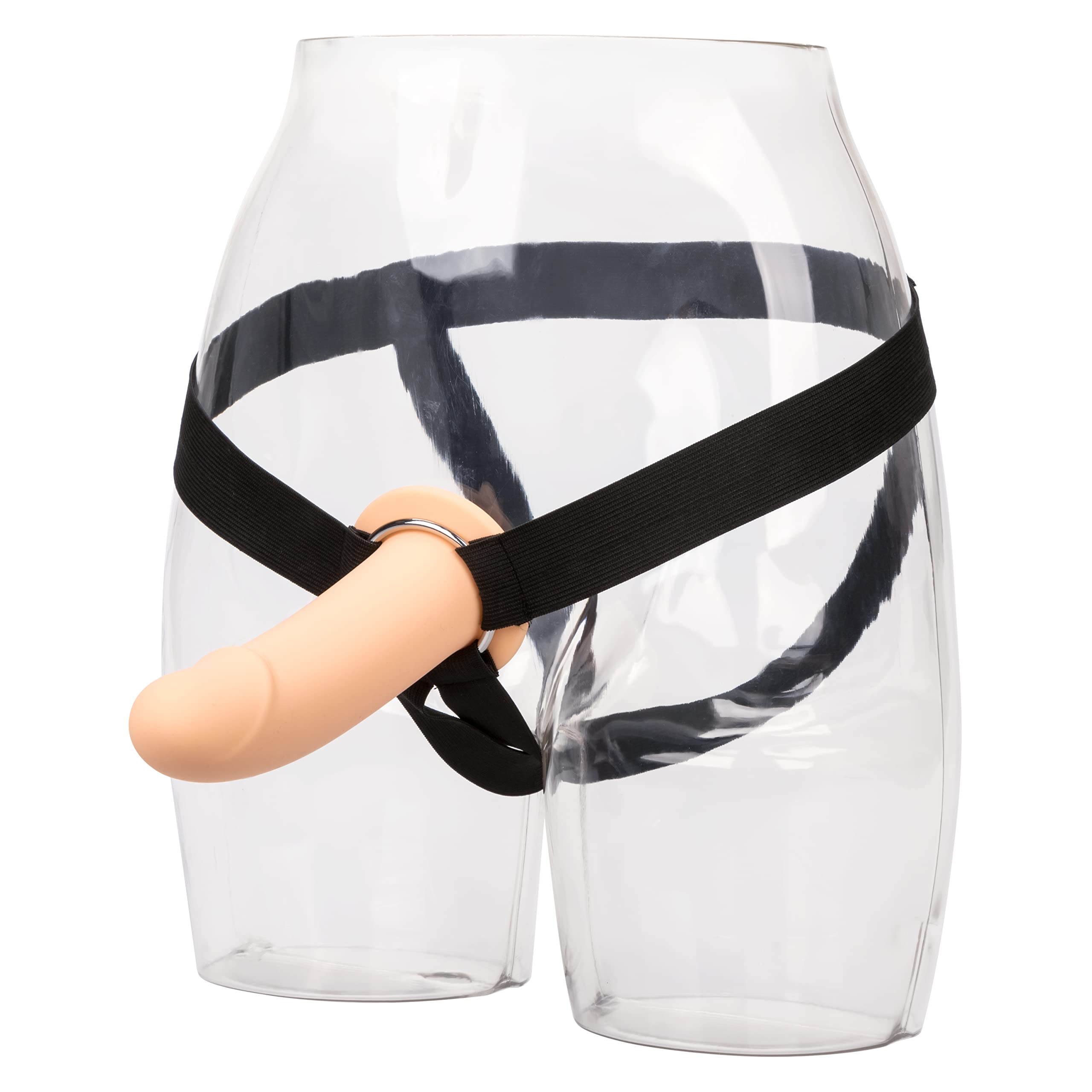 CalExotics 3 Inch PPA Male Enhancement Sleeve with Jock Strap Support - Penis Extender Sex Toy for Men & Couples - Ivory - Enhance Intimacy & Spice Up Your Sex Life