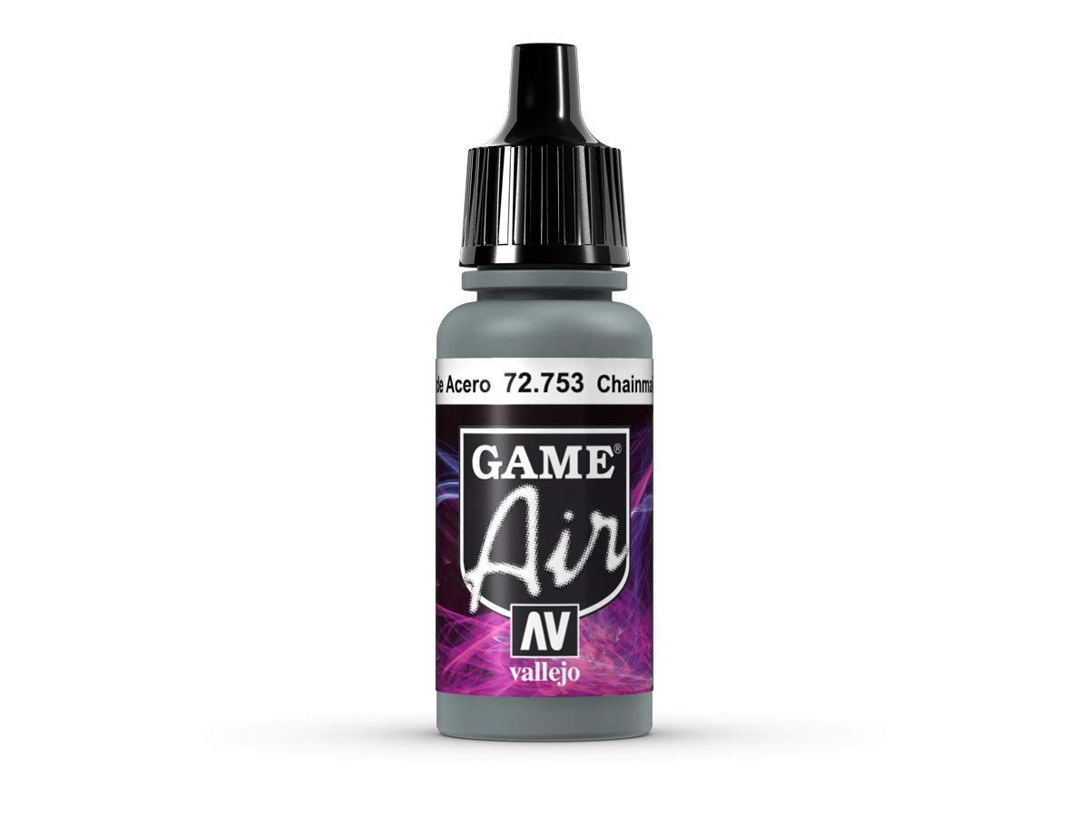 Vallejo Game Air Chainmail Silver Paint - Acrylic Metallic Paint for Miniatures & Models - Perfect for Warhammer, D&D, and Tabletop Gaming