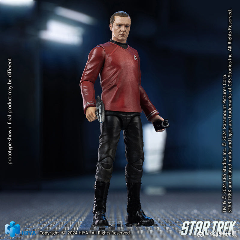 1/18 HIYA 4-Inch Action Figure - Exquisite Mini Series STAR TREK 2009 Scotty Collectible Toy | Perfect for Display, Gifts & Star Trek Fans