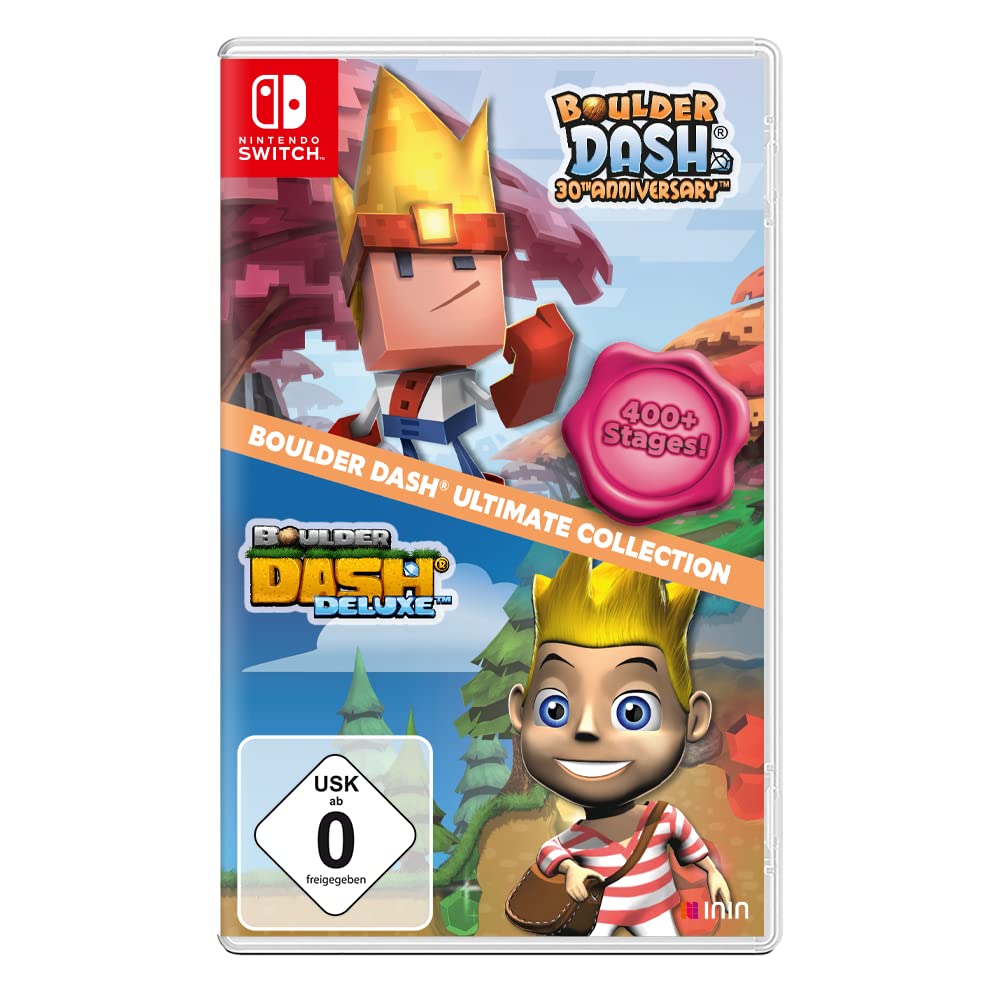 Boulder Dash Ultimate Collection for Nintendo Switch - Classic Arcade Adventure Game for Family Fun & Retro Gaming Enthusiasts
