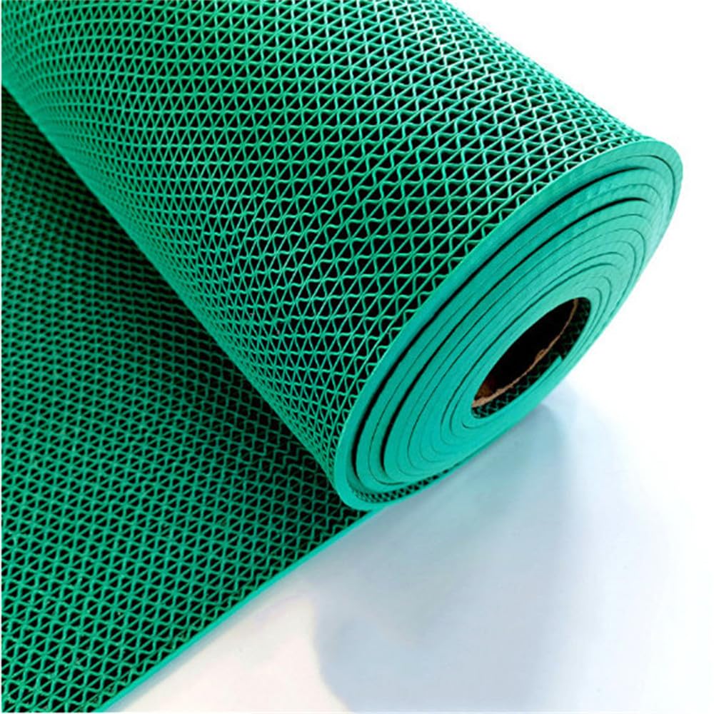Non-Slip Bath Mat - Large 90x100cm Green for Shower & Toilet Safety
