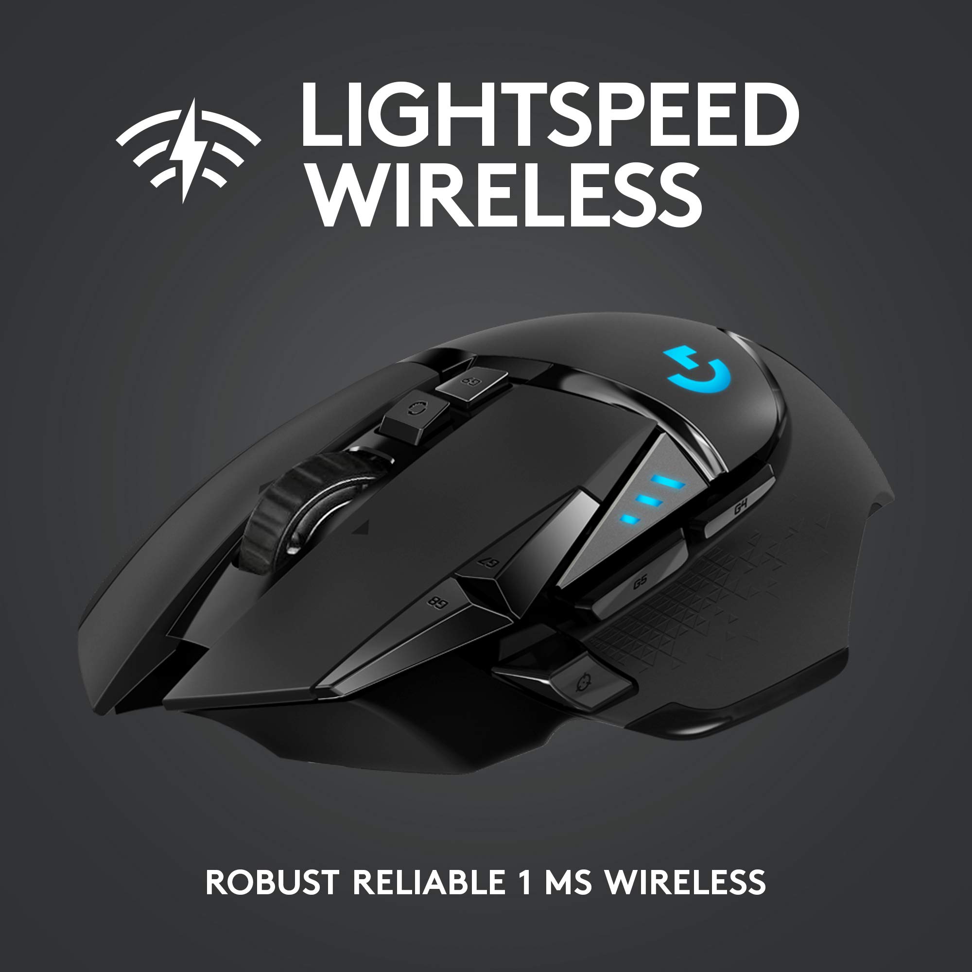 Logitech G910 Orion Spectrum RGB Mechanical Gaming Keyboard & G502 LIGHTSPEED Wireless Gaming Mouse Combo - Black - Perfect for PC Gaming, Streaming & Esports
