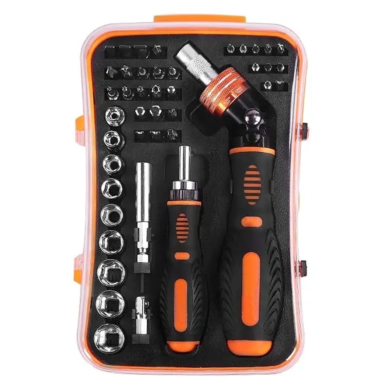 YBBYBS 43-in-1 Precision Screwdriver Set with Ratcheting Handle - Professional Electronics Repair Kit for PC, Laptop, Watch, Eyeglasses, Smartphone & Small Appliances - Perfect for DIY Repairs & Home Maintenance