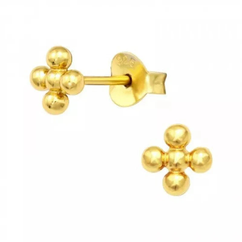 14K Gold Flower Stud Earrings for Women - Dainty Floral Jewelry Gift for Her - Perfect for Weddings, Parties & Everyday Wear