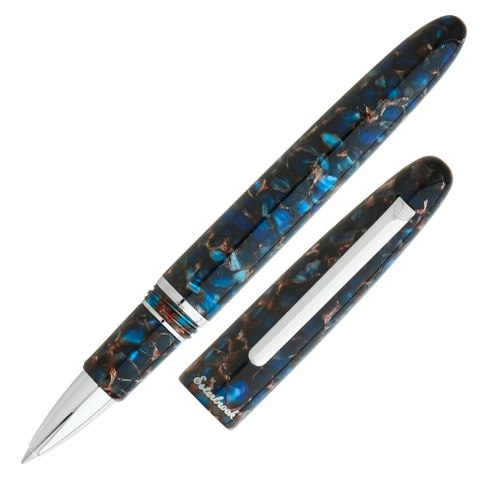 Esterbrook Estie Nouveau Bleu Rollerball Pen with Palladium Trim - Premium Writing Instrument for Office, Journaling & Gift Giving