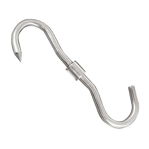 Premium Stainless Steel S Hooks 10 Inch Heavy Duty - Commercial Grade Kitchen & Garage Storage Hangers for Hanging Pots, Pans, Utensils, Tools & More