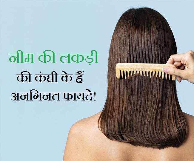 Organic Neem Wood Comb for Men & Women - Anti-Static & Scalp Massage Hair Comb - Perfect for Detangling, Styling & Healthy Hair Care at Home or Travel