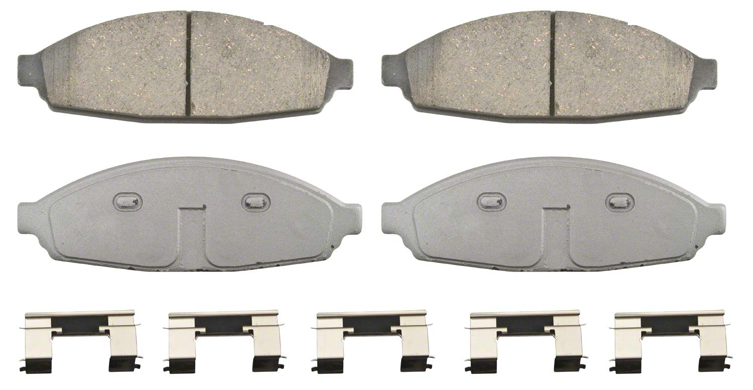 ThermoQuiet QC931 Ceramic Brake Pads Set - Premium Quiet Performance for Cars, Trucks & SUVs - Perfect for City Driving, Highway Commuting & Stop-and-Go Traffic