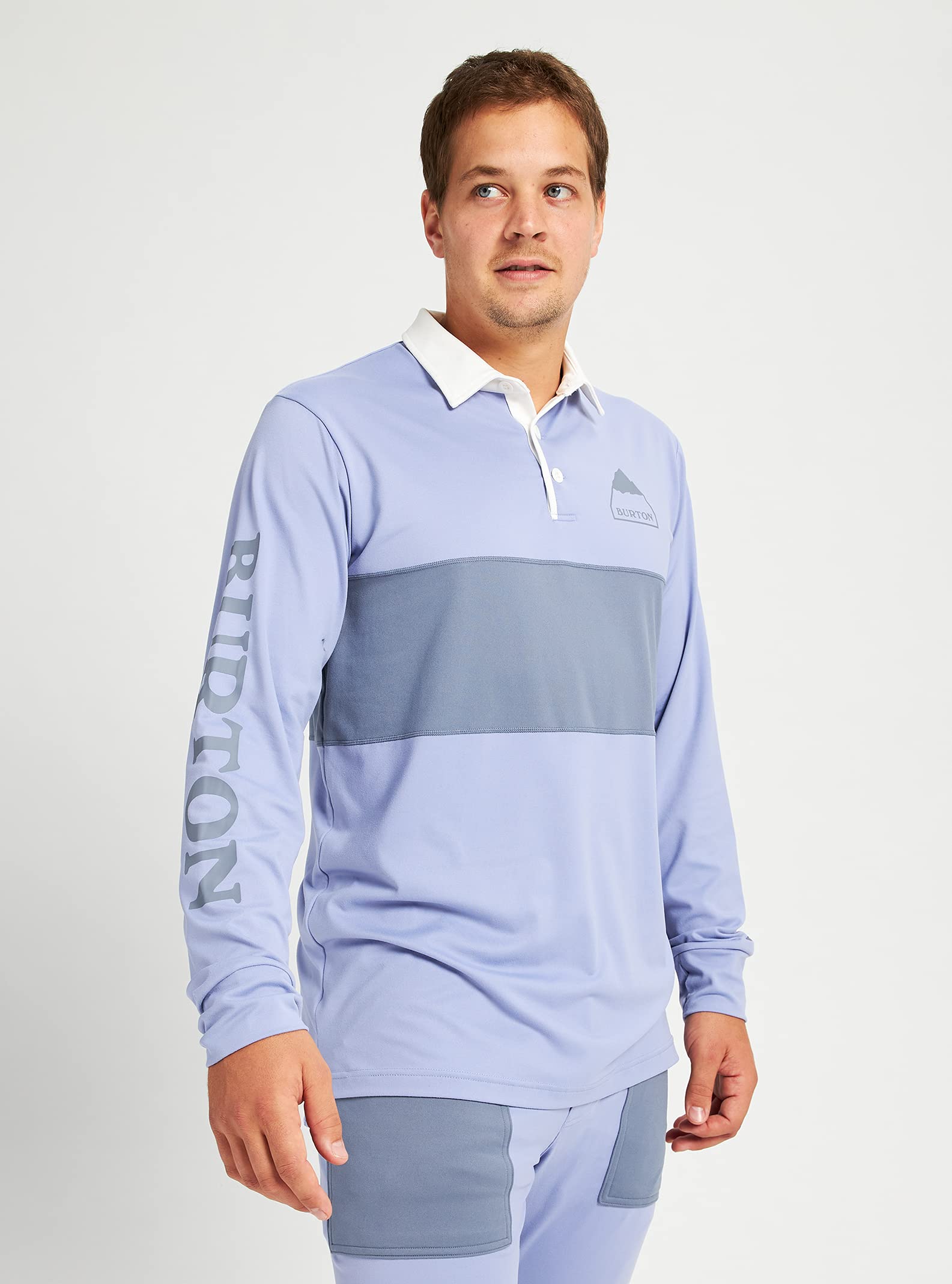 Burton Men's Midweight Rugby Shirt - Comfortable & Durable Cotton Blend for Casual Wear, Sports & Outdoor Activities