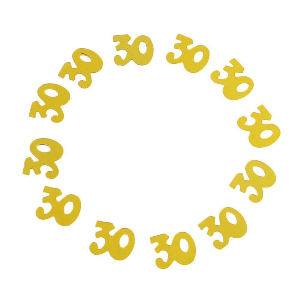30 Gold Confetti for Birthday & Anniversary Party Decorations - Premium Table Scatter for Wedding, Baby Shower, New Year Celebration - Glittering Party Supplies (Golden, 30 Count)