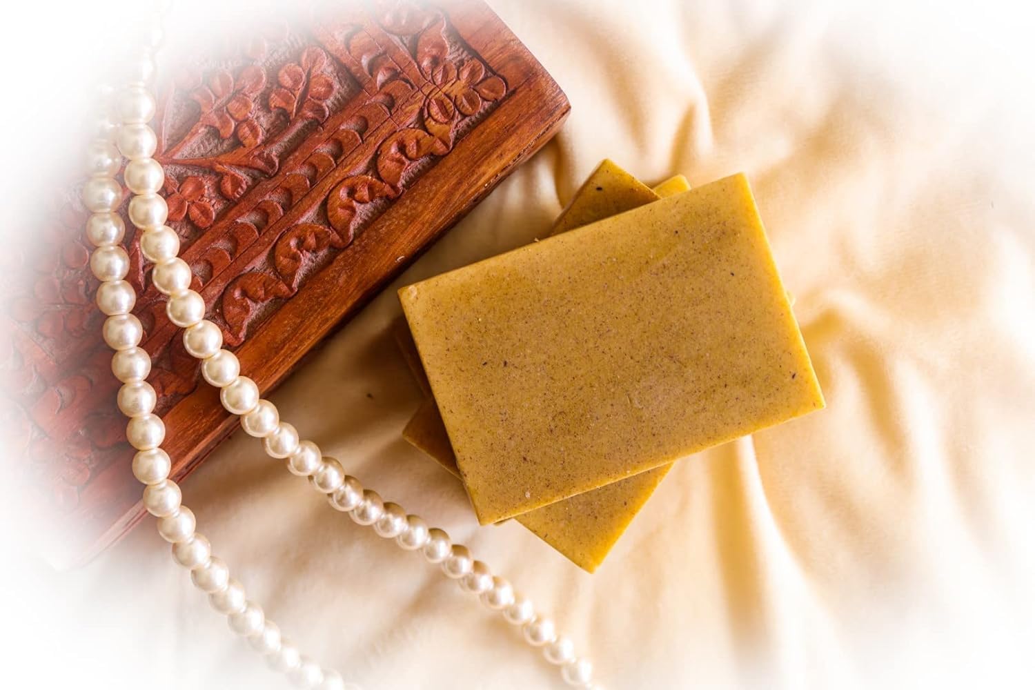 Multani Mitti Exfoliating Soap Bar - 100% Natural Clay Face & Body Cleanser (110g) for Acne, Blackheads & Glowing Skin - Perfect for Daily Skincare Routine