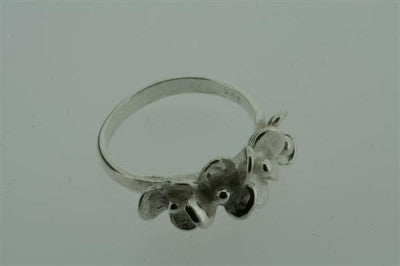 4 Flor Sterling Silver Ring for Women - Elegant Floral Design Wedding Engagement Promise Ring - Perfect for Valentine's Day, Anniversary & Special Occasions
