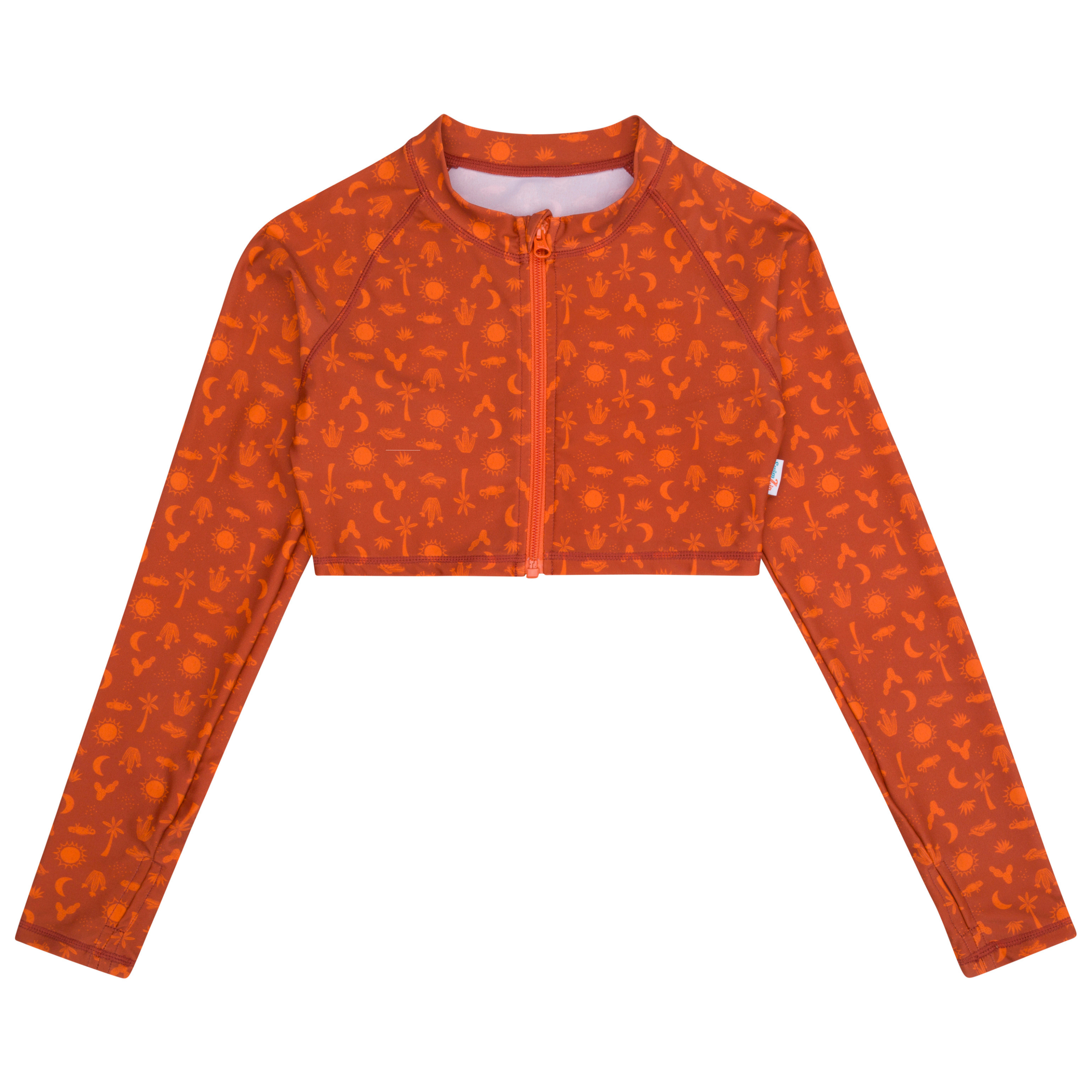 Girls Long Sleeve UV Protection Swim Shirt - UPF 50+ Sun Protective Rashguard for Beach, Surfing & Outdoor Activities | Desert Print