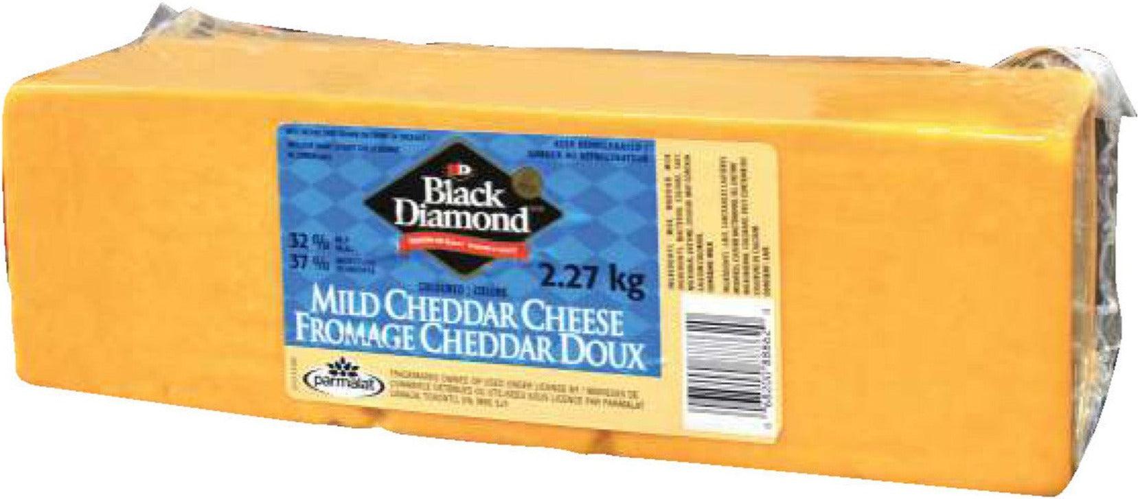 Premium Black Diamond Mild Cheddar Cheese - Perfect for Sandwiches, Burgers & Charcuterie Boards | Aged Canadian Cheddar for Cooking & Snacking