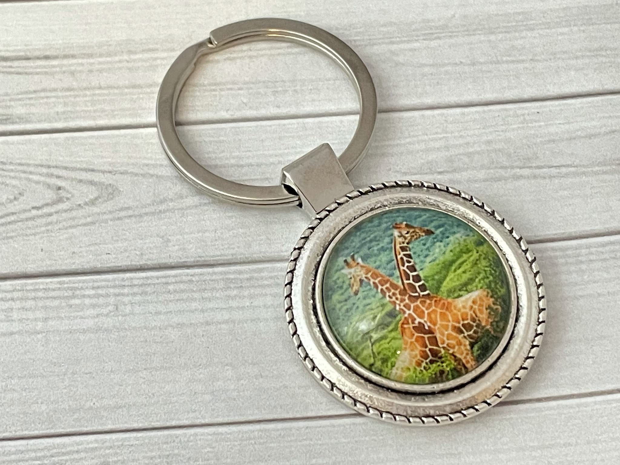 Giraffe Keychain for Women - Durable Animal Key Ring for Bags & Keys