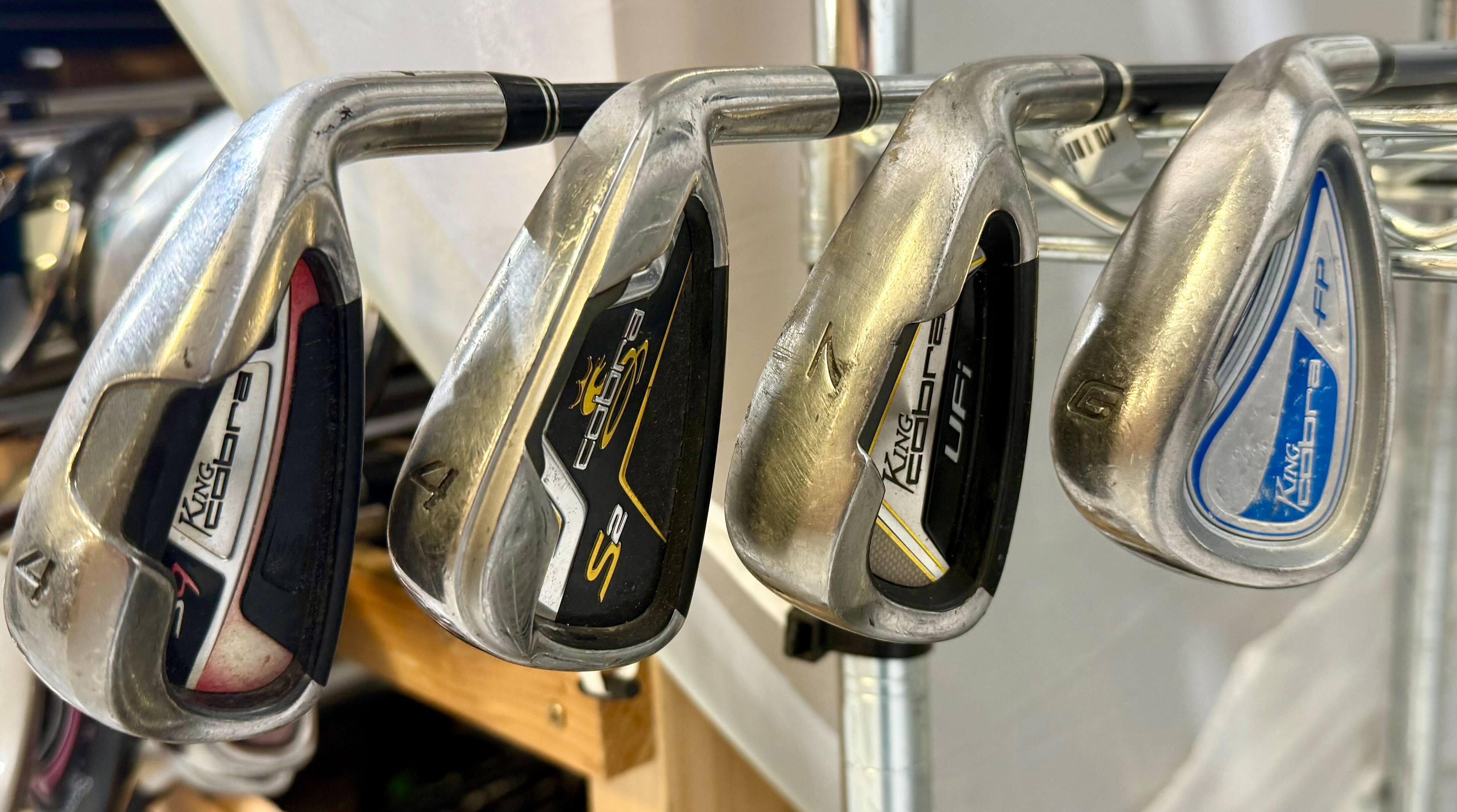 50 Assorted Cobra & TaylorMade Golf Irons & Wedges Set - Premium Quality for Men & Women - Perfect for Driving Range, Practice & Course Play
