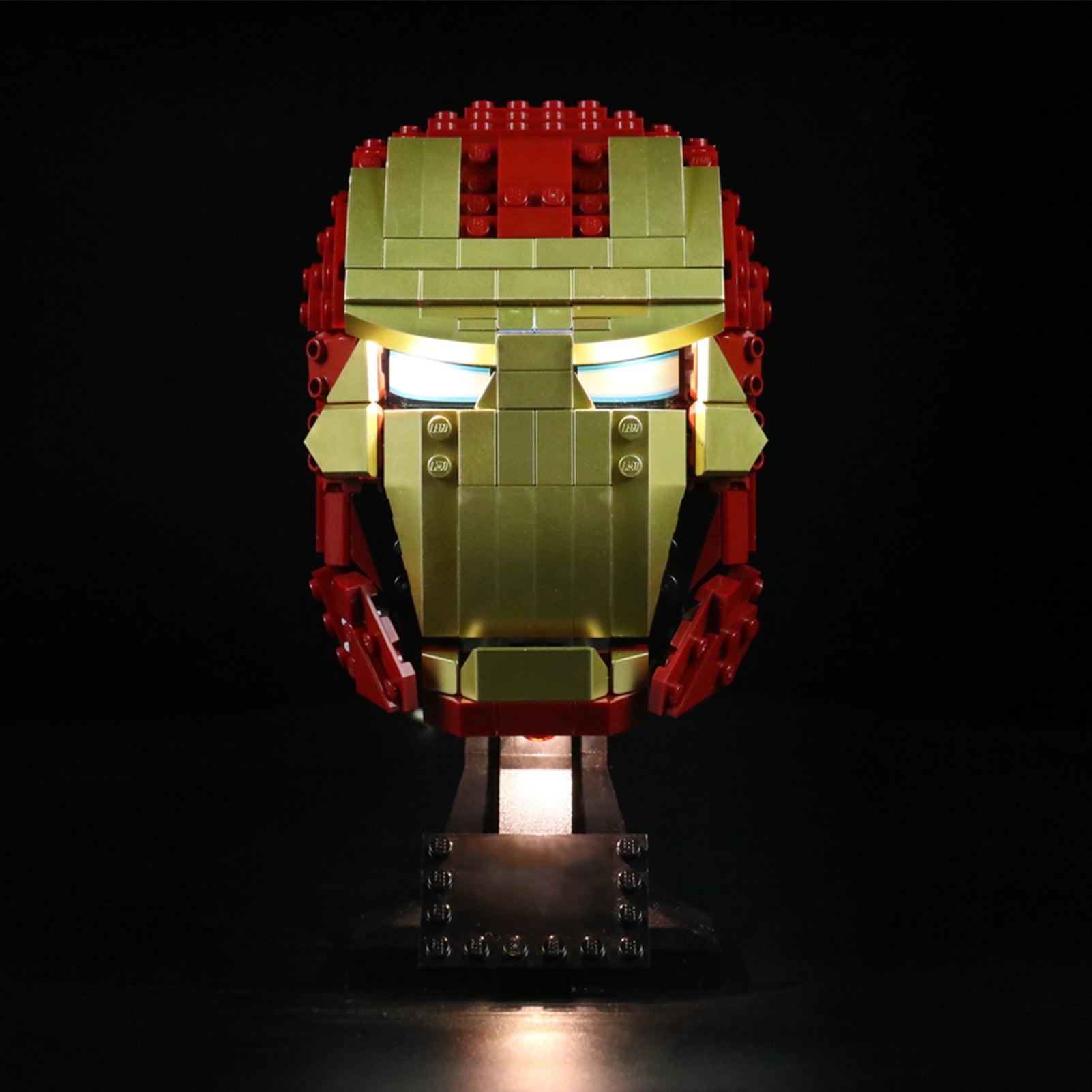 Best Light Kits for Lego Marvel Iron Man Helmet 76165 – DIY Lighting Kit for Lego Sets, Superhero Display & Night Light for Marvel Fans