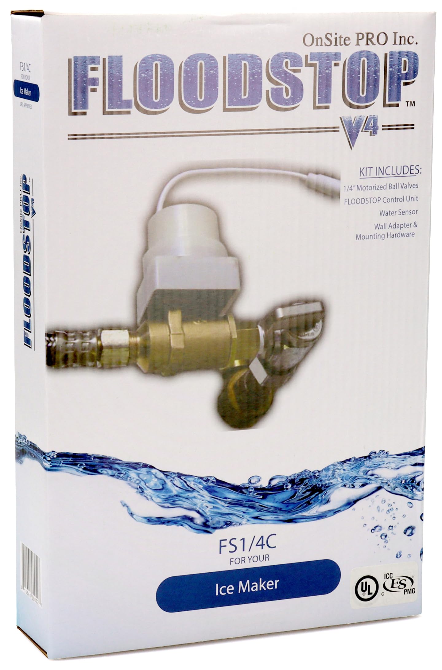 FloodStop Water Heater Leak Detector Kit with Automatic Shut-Off Valve, 1/2