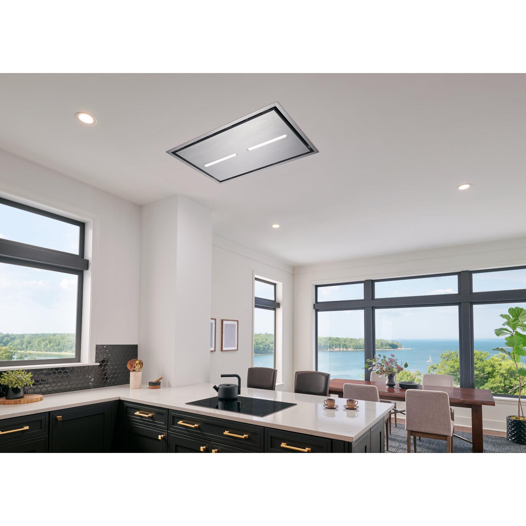 43 Inch HBC1 Series Stainless Steel Ceiling Hood - HBC143ESS | Powerful Kitchen Ventilation for Smoke & Odor Removal | Perfect for Modern Home & Restaurant Use