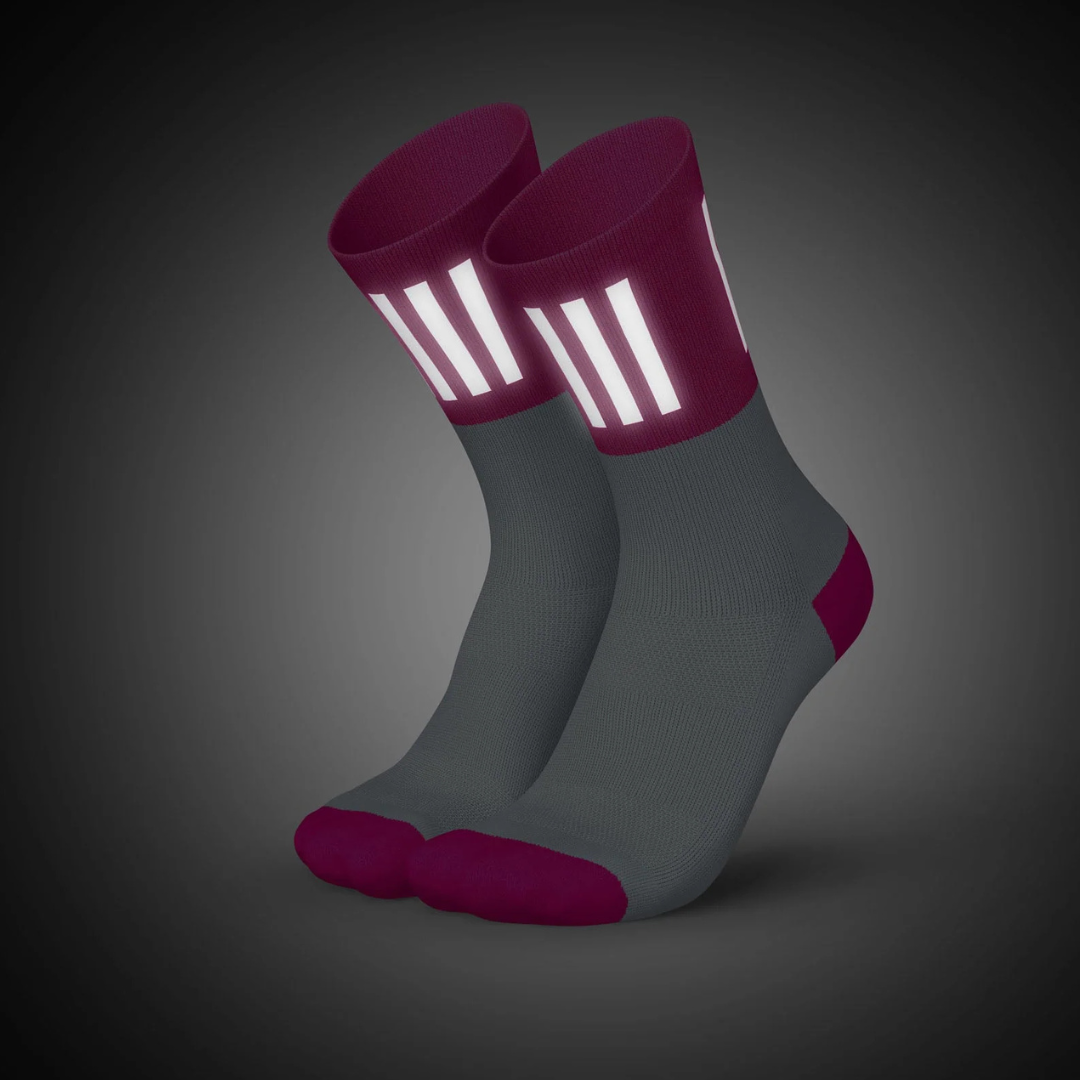 Incylence High Viz V3 Running Socks - Bright Reflective Performance Socks for Marathon, Jogging & Night Running - Enhanced Visibility & Comfort for Athletes