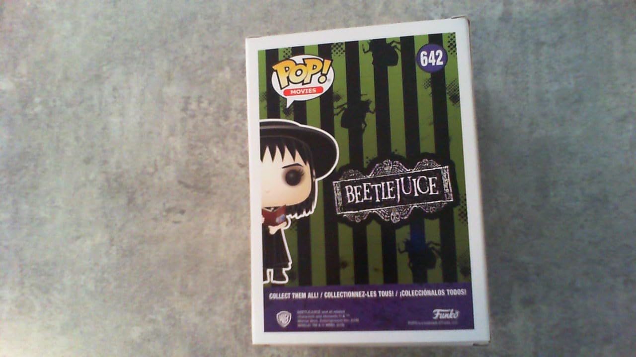 Funko Pop Movies: Lydia Deetz with Handbook Collectible Figure - Beetlejuice Inspired Vinyl Toy for Fans & Collectors - Perfect for Home Display, Office Decor, and Gift Giving