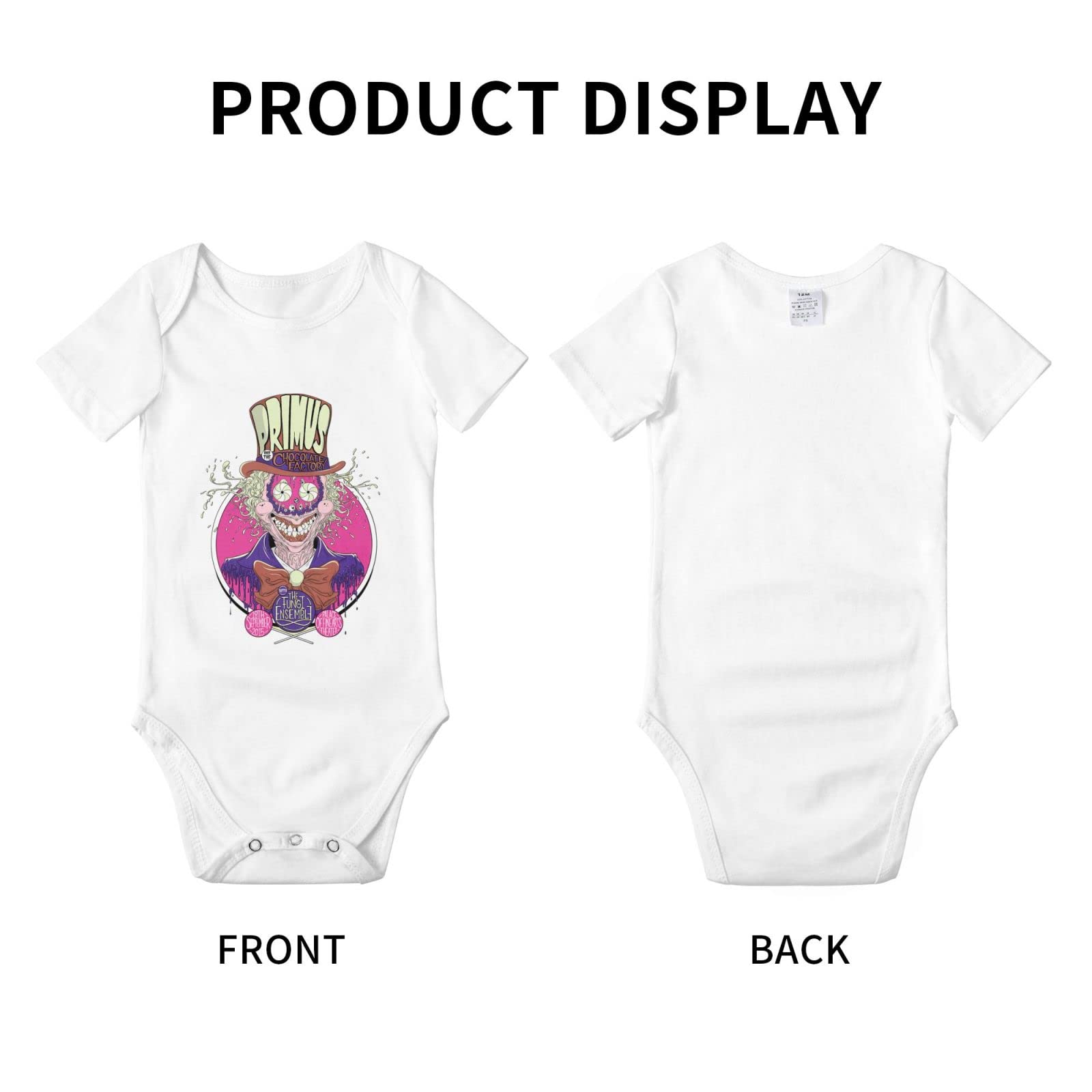 Priimus Band Baby Onesie - Soft Cotton Unisex Newborn Romper, 3D Printed Short Sleeve Bodysuit | Cute & Comfortable Outfit for 0-18 Months Baby Boys & Girls | Perfect for Playtime, Photo Shoots & Everyday Wear