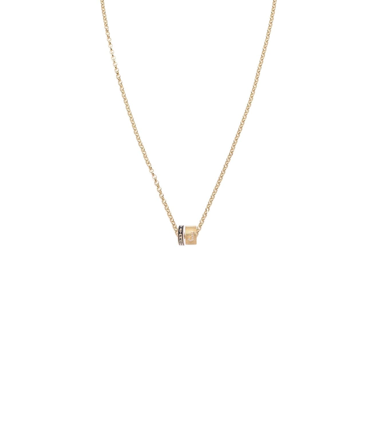 14K Gold Protection & Pave Diamond Initial Heartbeat Belcher Chain Necklace - Personalized Name Letter Jewelry for Women, Gift for Her, Valentine's Day & Anniversary Present