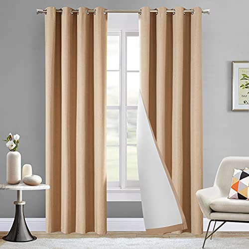 Flesh 100% Blackout Curtains, Grommet